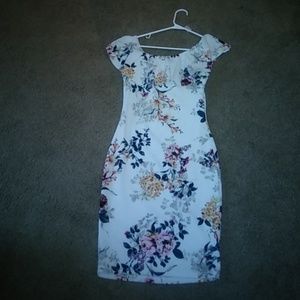 Floral off the shoulder dress
